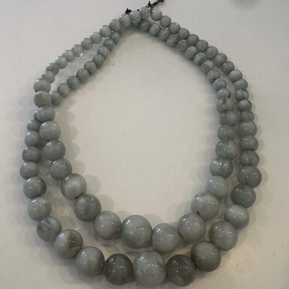 Elegant Sea Green Beaded Necklace